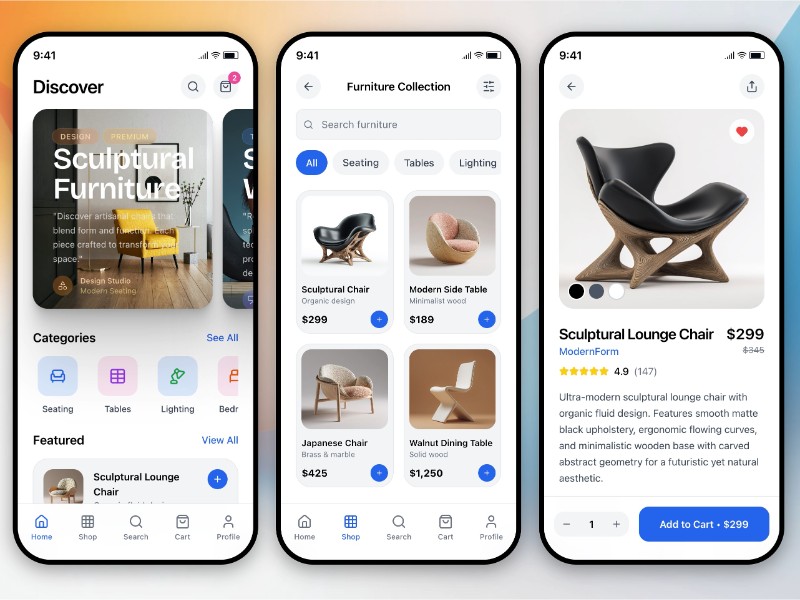 Preview for E-commerce Mobile App Template
