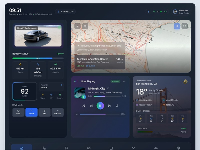 Preview for Vehicle Connectivity Dashboard UI