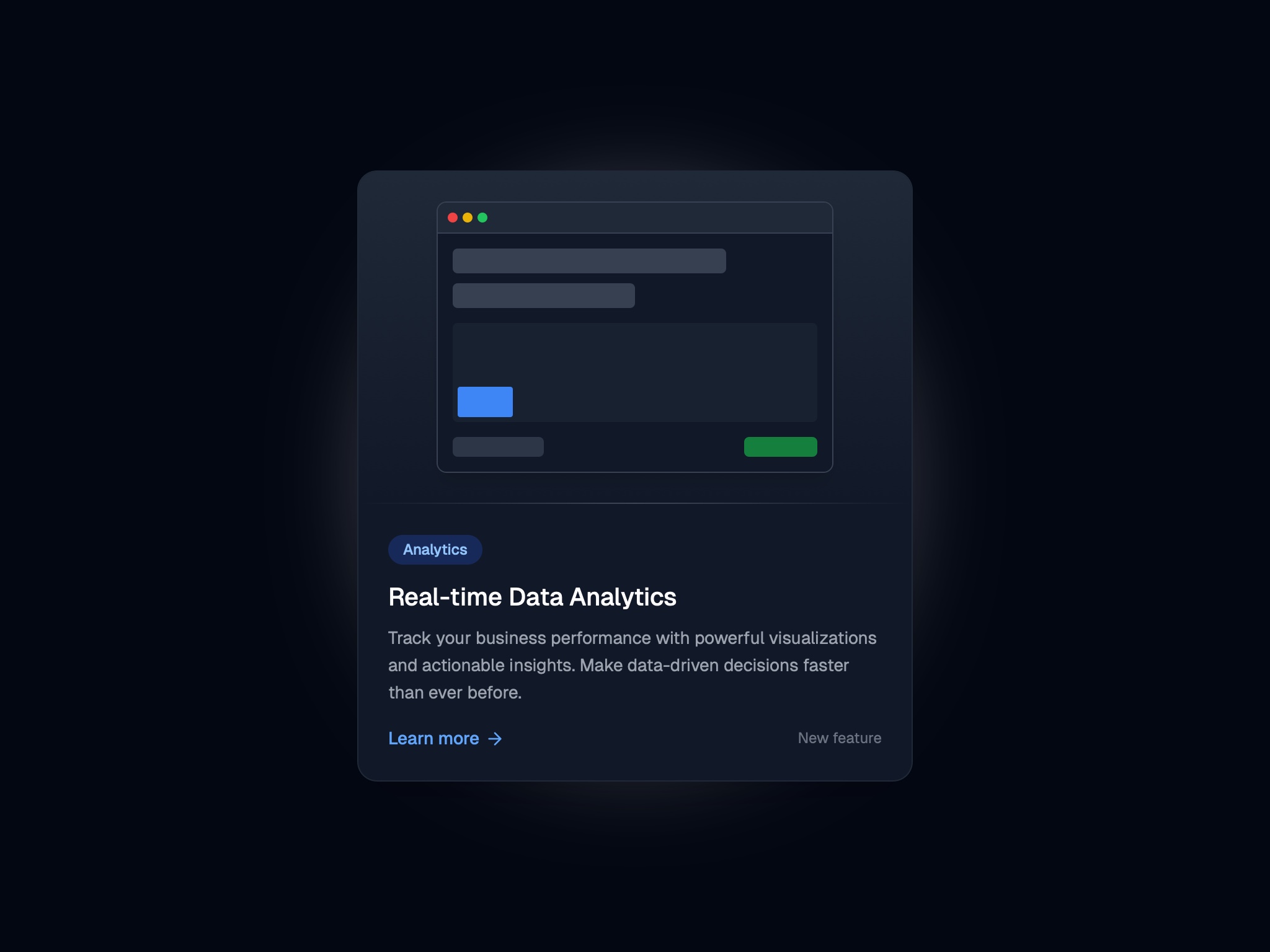 Preview for Interactive Data Analytics Card
