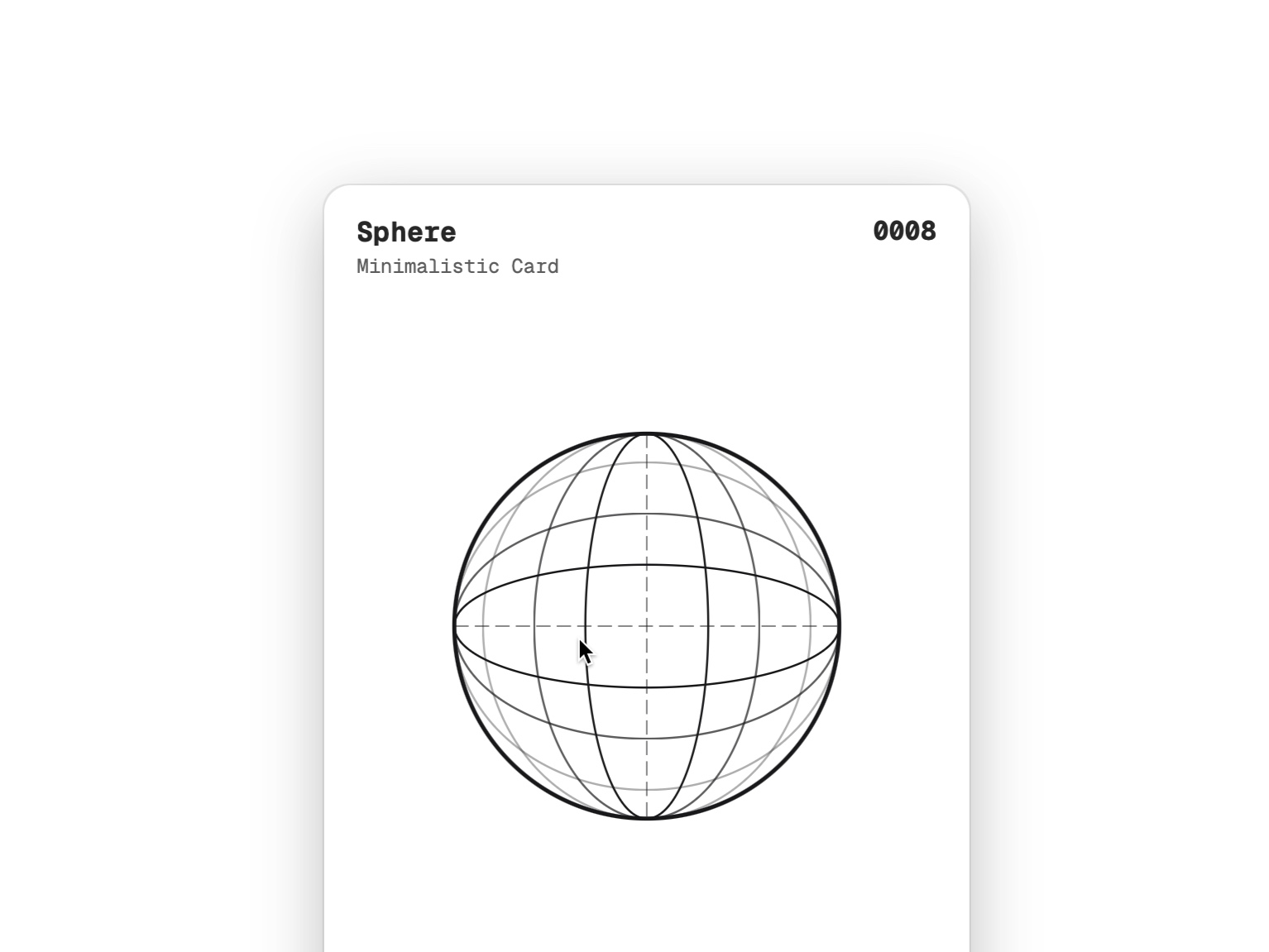 Preview for Interactive Sphere Card UI