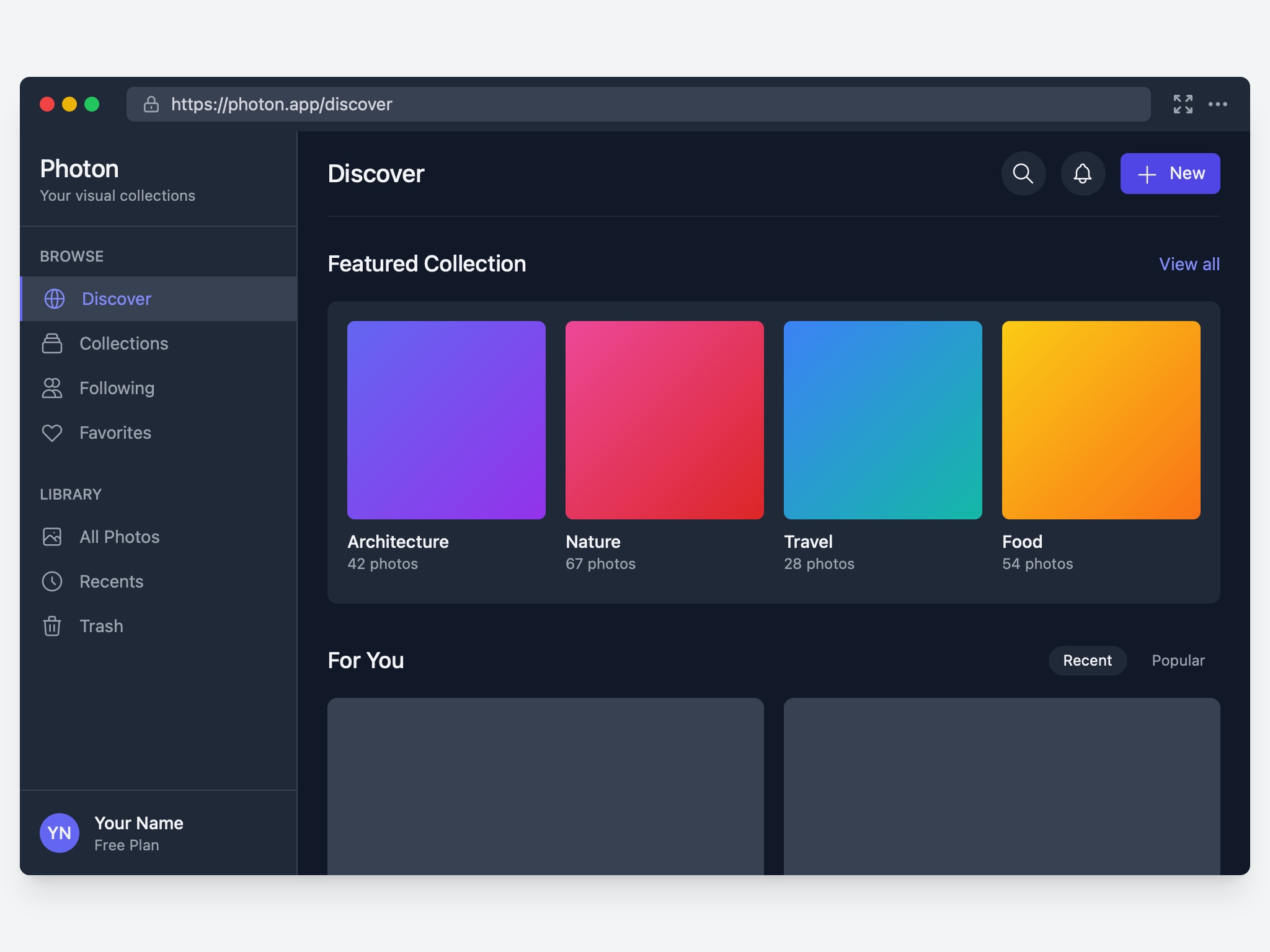 Preview for Web App with Sidebar Navigation