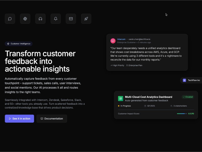 Preview for Customer Feedback Integration Panel