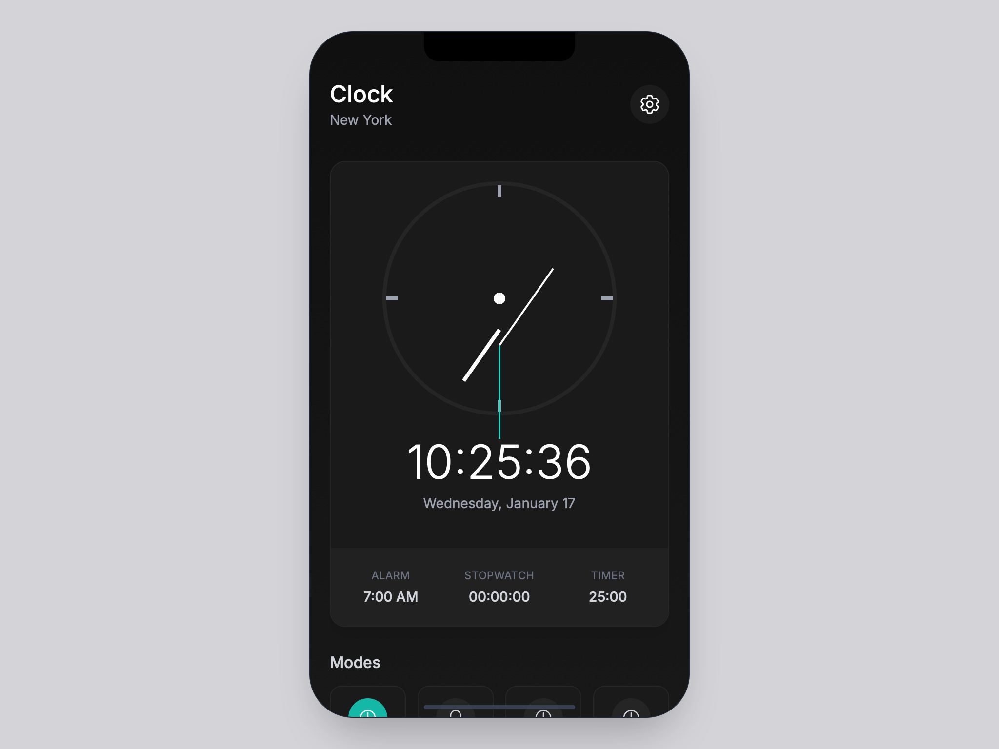 Preview for Interactive Clock and Timer UI