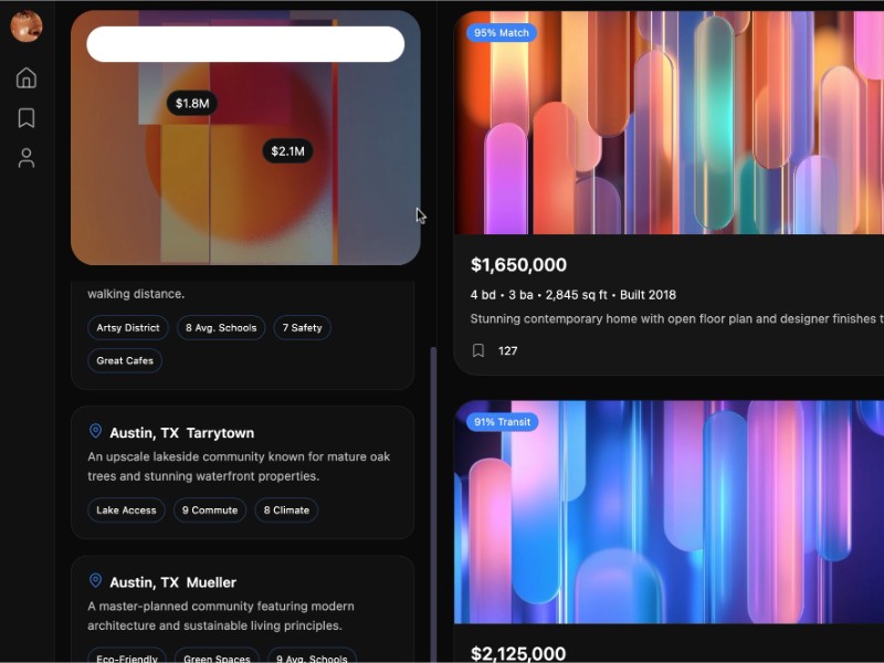 Preview for Neighborhood Map and Listings UI