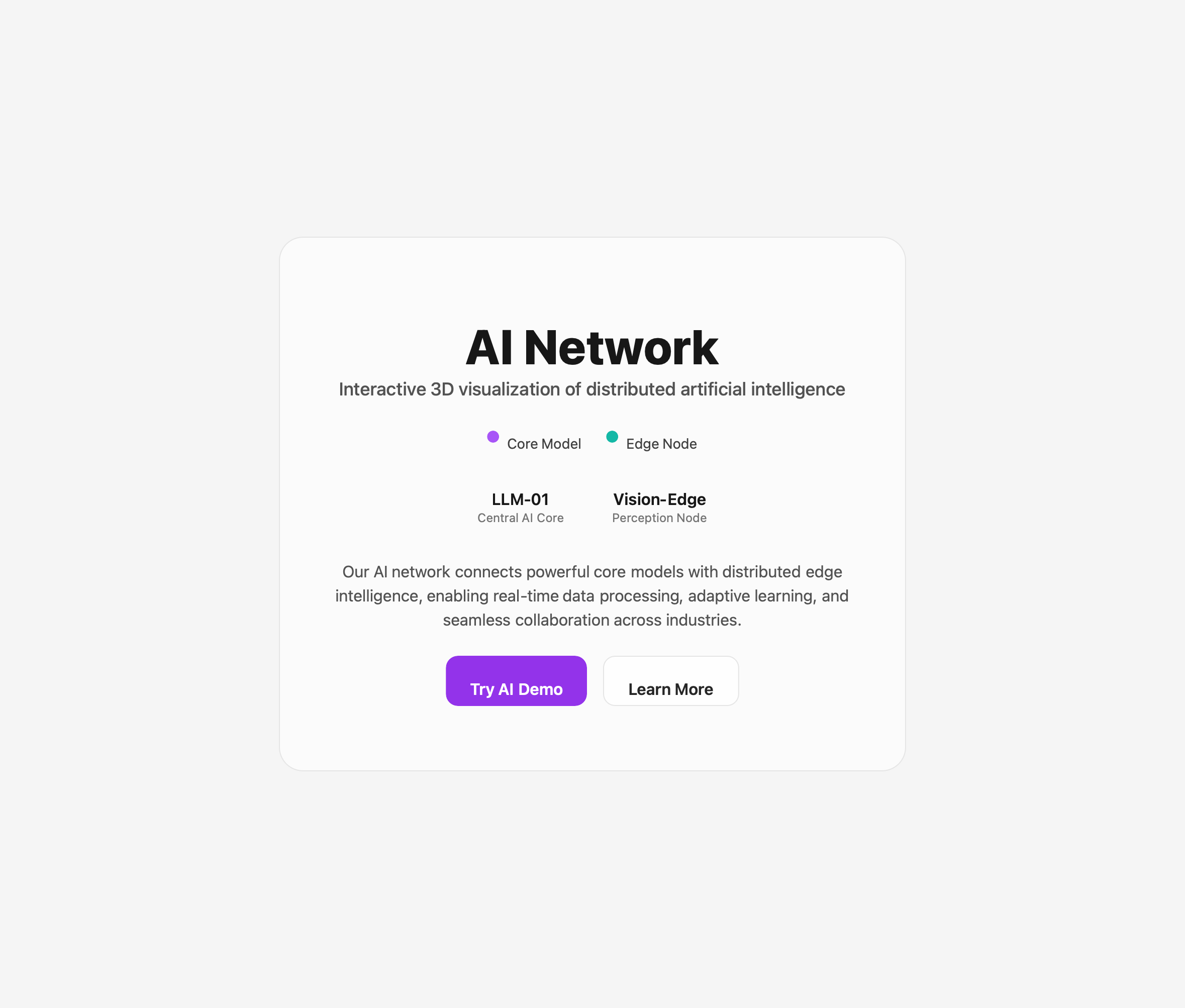 Preview for AI Network Visualization Interface