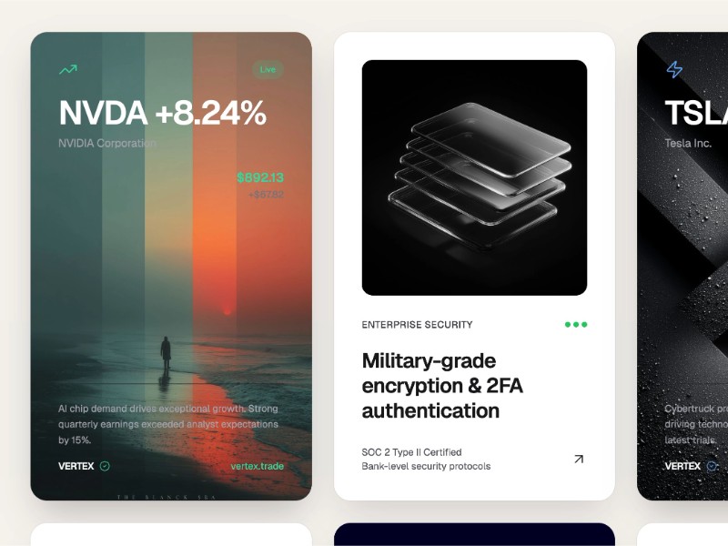 Preview for Trading Intelligence Cards UI