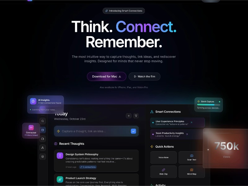Preview for Nexus Creative Mind Management Landing Page Template