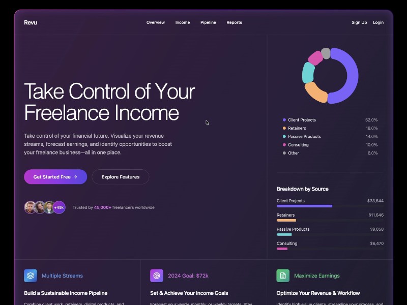 Preview for Freelance Income Planning UI