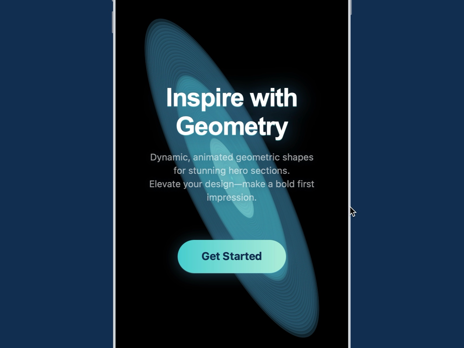 Preview for Geometric Animated iPhone Mockup