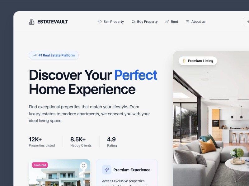 Preview for Real Estate Listing Interface