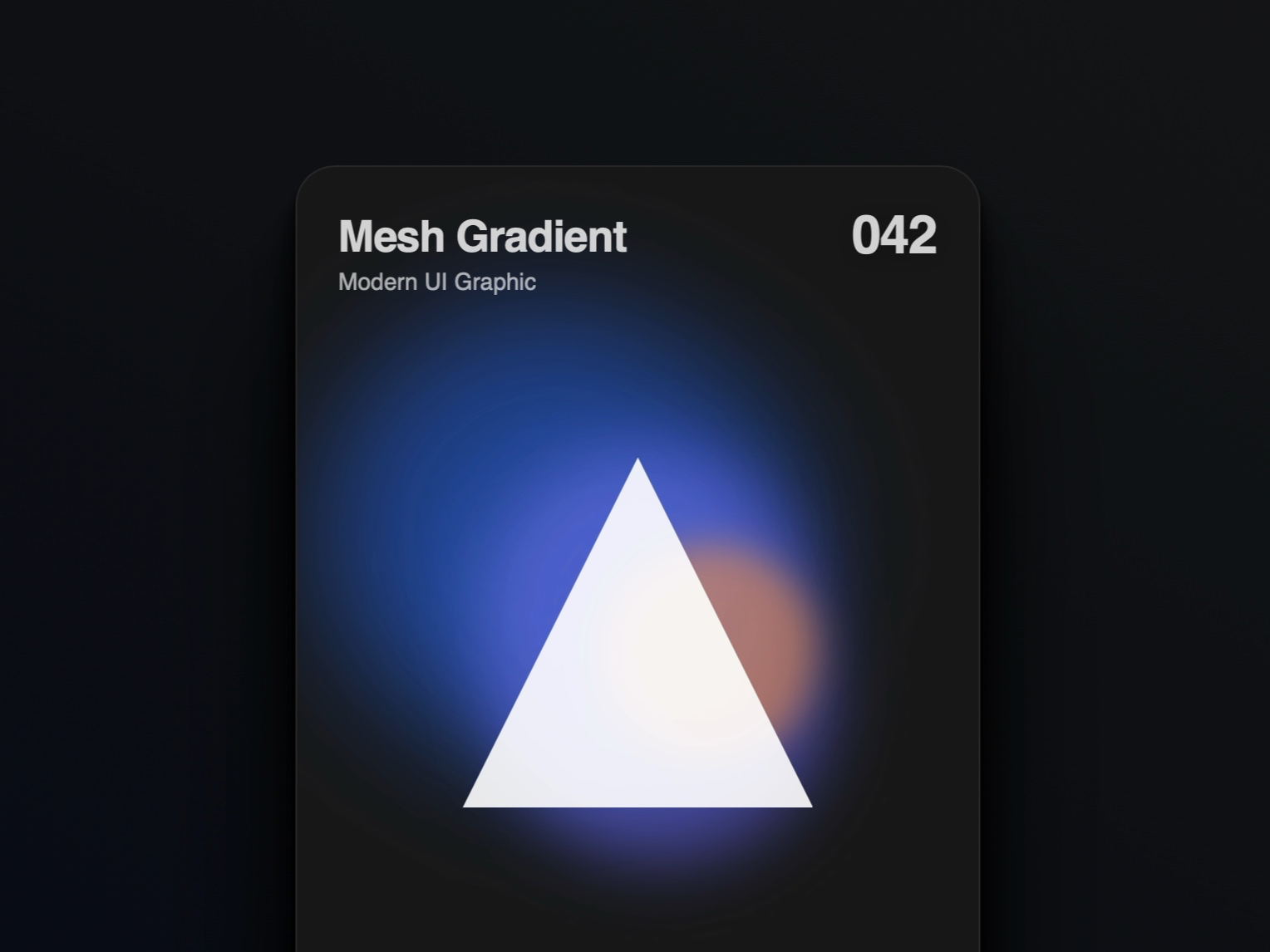 Preview for Animated Mesh Gradient Triangle UI