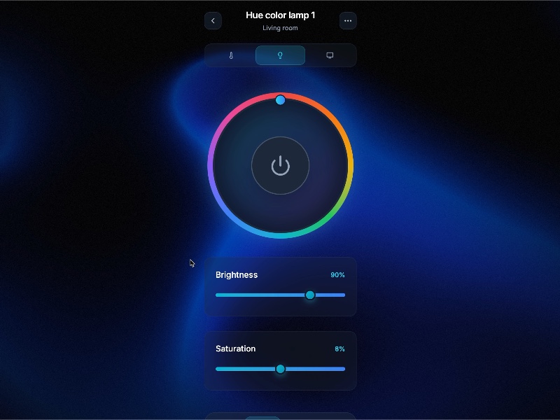 Preview for Color Lamp Control Interface