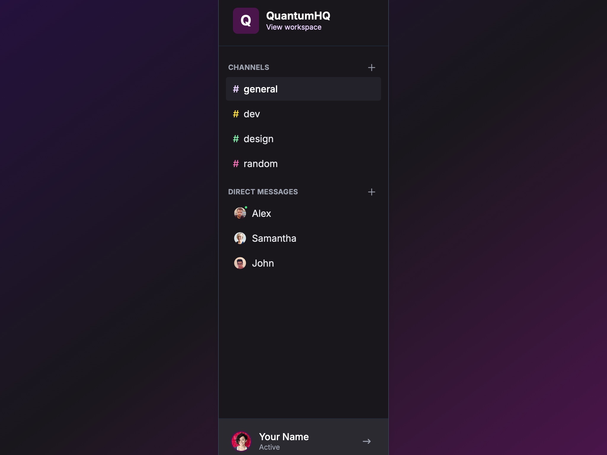 Preview for Sidebar Navigation with Channels