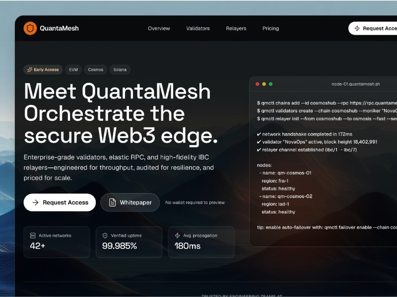 Preview for Secure Web3 Edge Orchestration UI