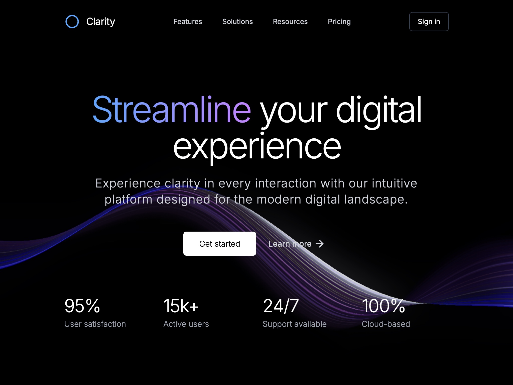 Preview for Digital Experience Streamline UI