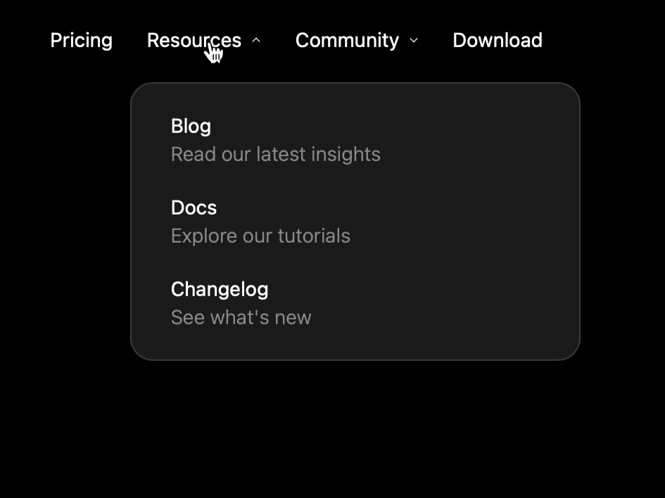 Preview for Responsive Navigation Bar UI