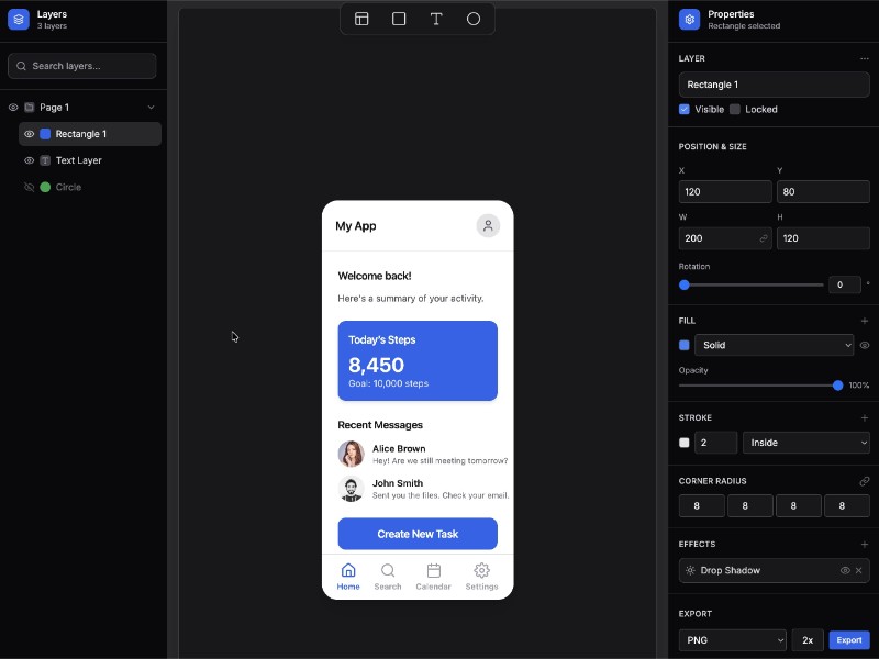 Preview for Layer Management Panel UI