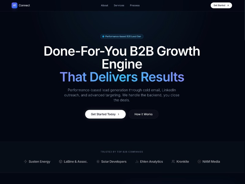 B2B Lead Generation Landing Page Template