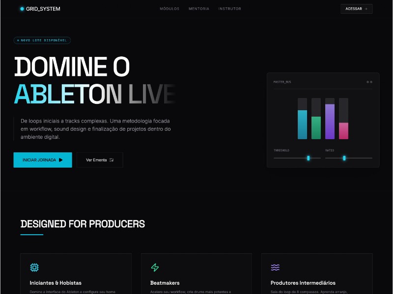Preview for Ableton Masterclass Landing Page Template