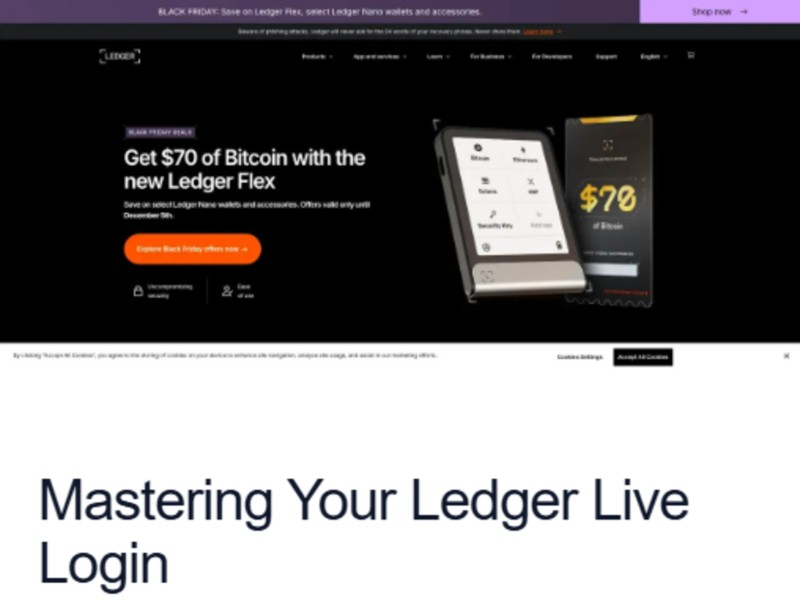 Preview for Ledger® Live: Login | Secure Access to Your Wallet