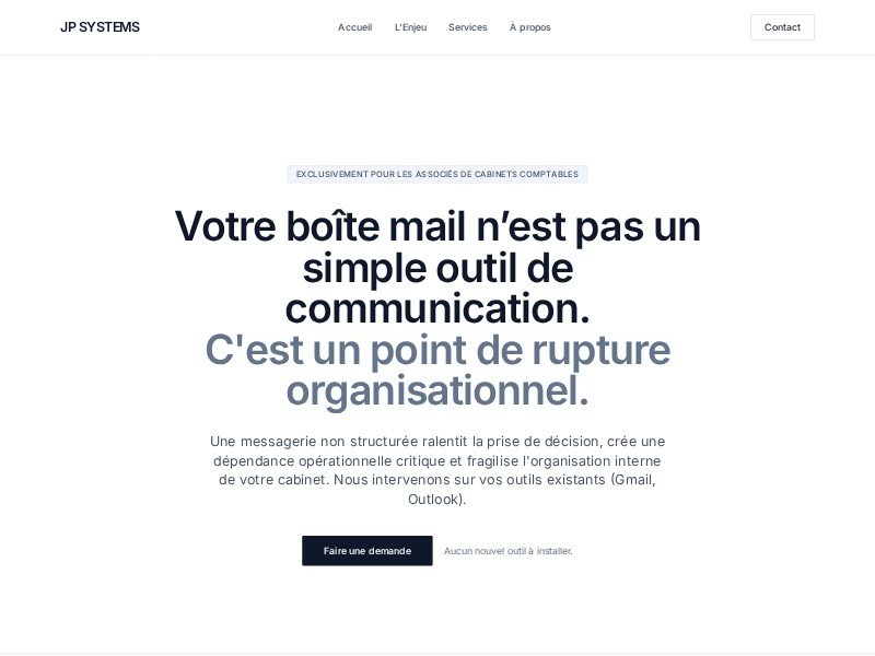 Preview for JP Systems