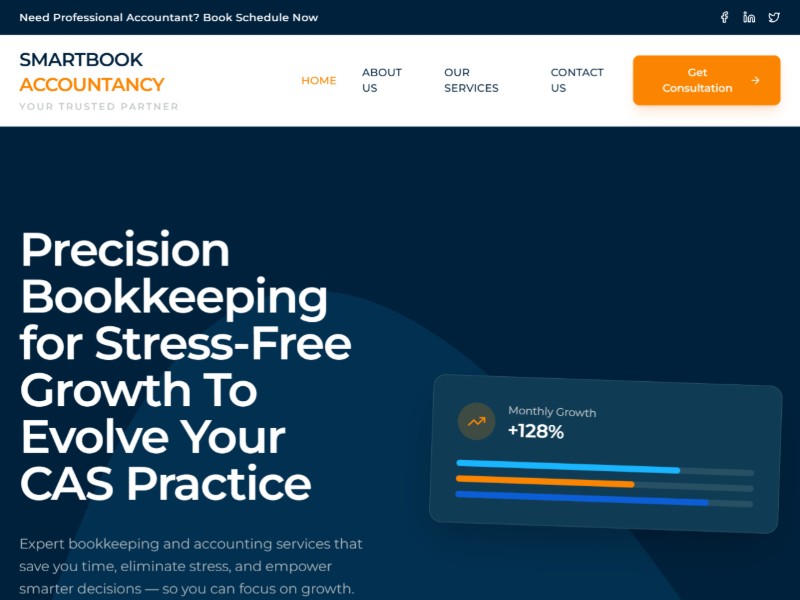 Preview for Accounting Services Landing Page Template