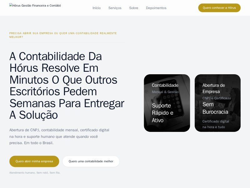 Preview for HÓRUS - Contabilidade