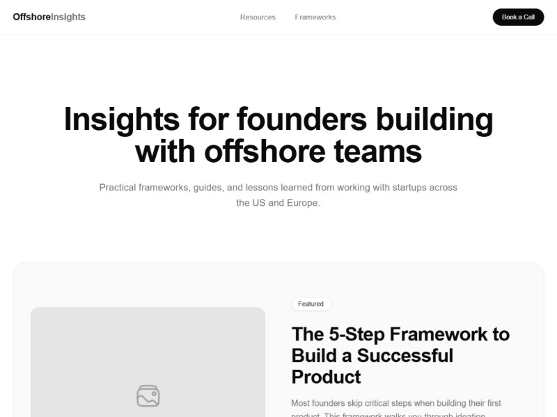 Preview for Startup Insights Landing Page Template