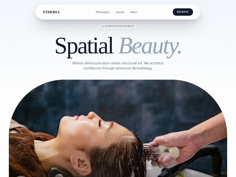 Preview for Aesthetic Clinic Landing Page Template