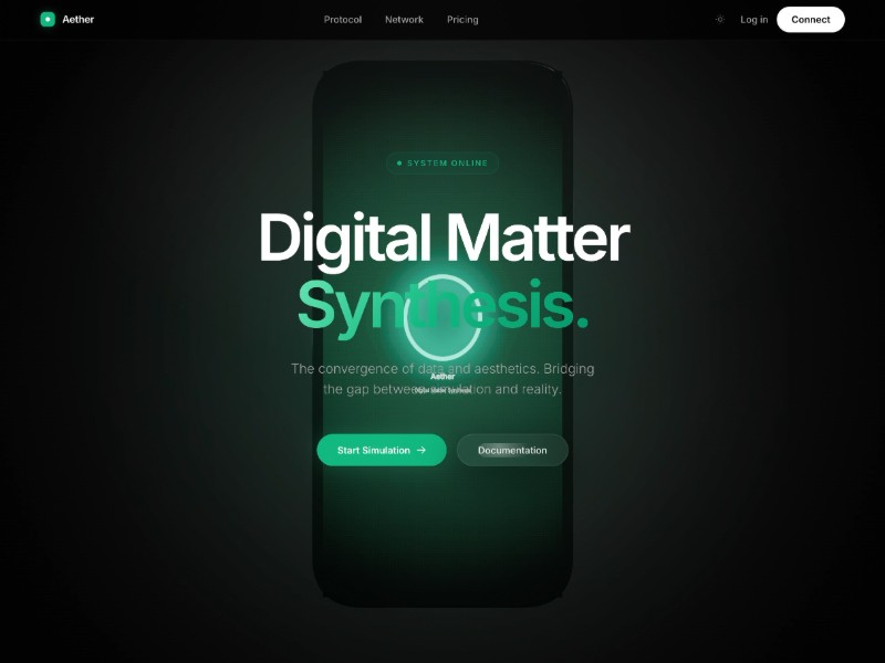 Preview for Futuristic Technology Landing Page Template