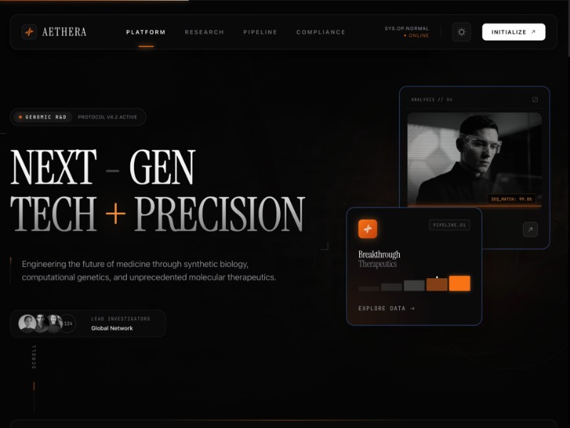Preview for Industrial Manufacturing Landing Page Template