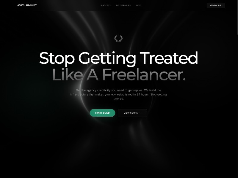 Preview for Agency Launch Kit Landing Page Template