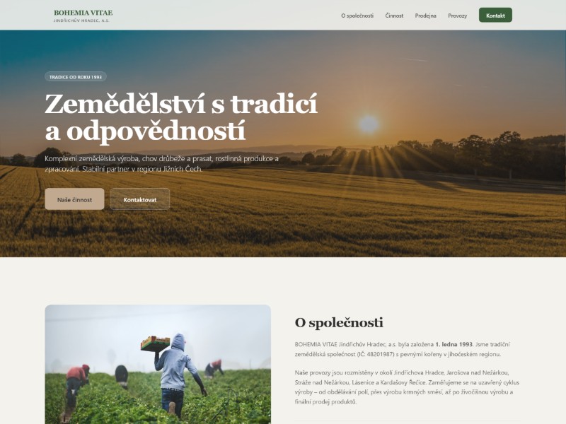 Preview for Agriculture Business Landing Page Template