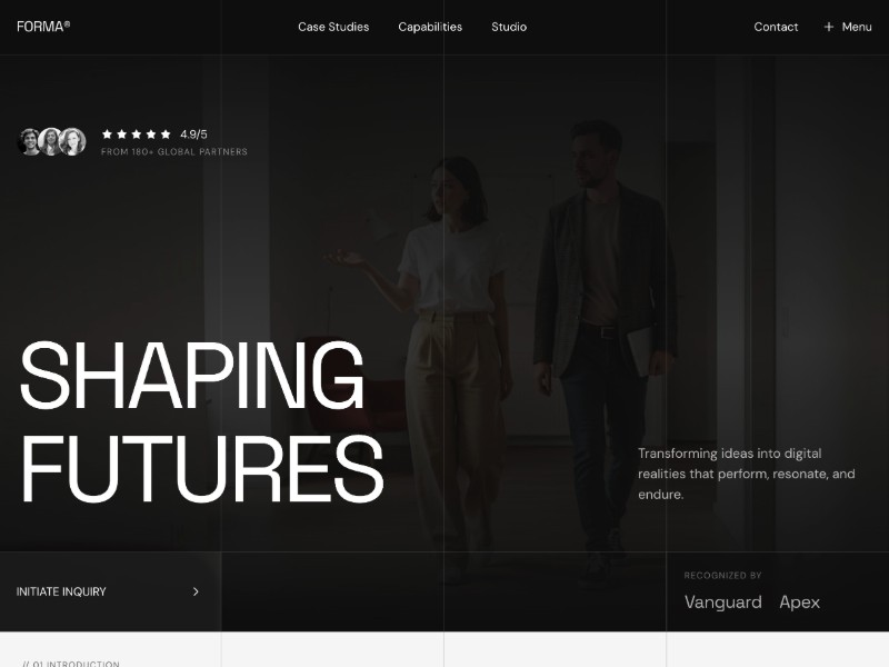 Preview for Forma Agency Landing Page Template