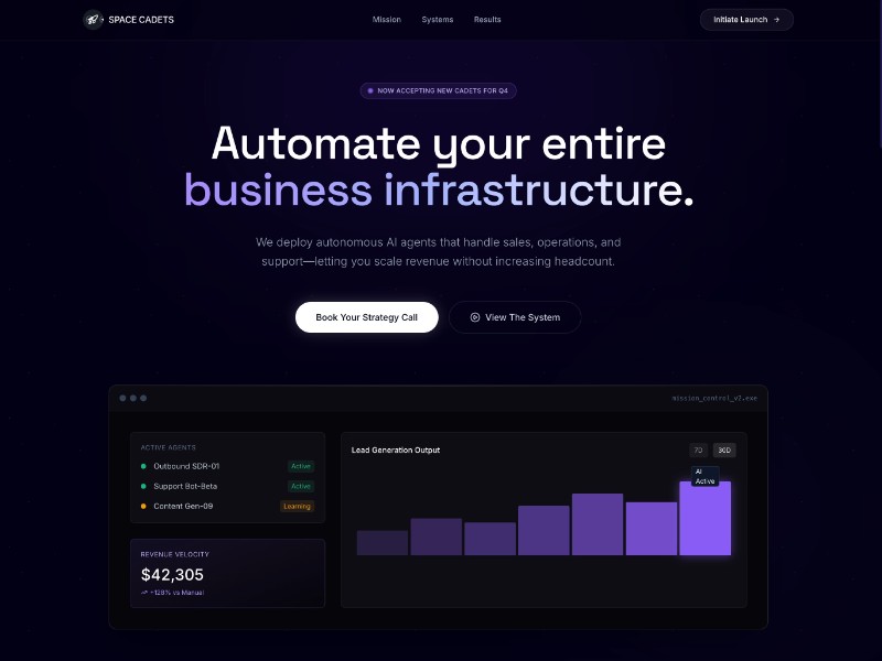 Preview for AI Agency Landing Page Template