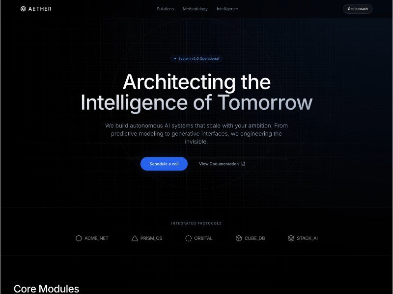Preview for AI Agency Landing Page Template