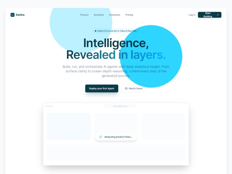 Preview for AI Agent Platform Landing Page Template
