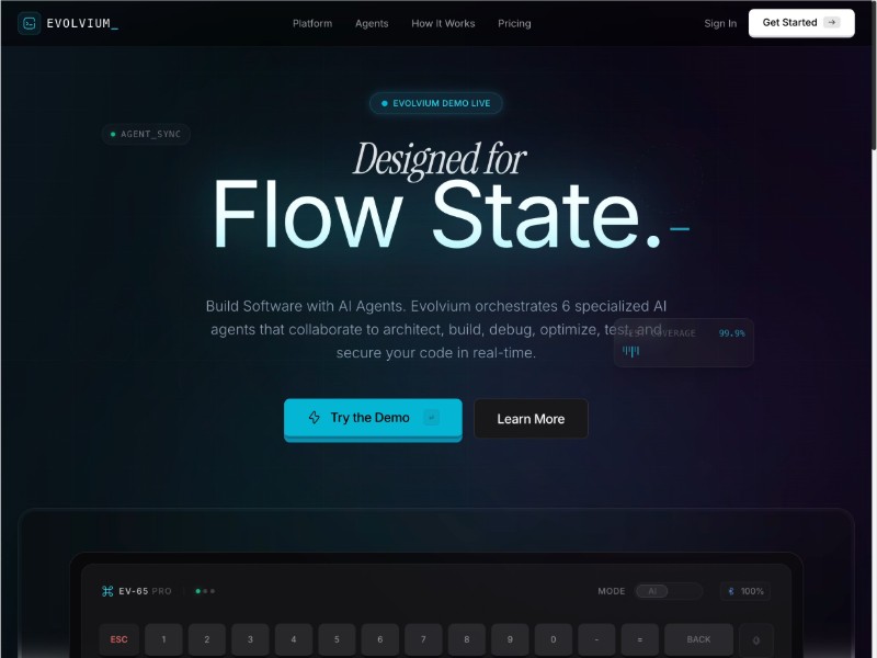 Preview for AI Developer Platform Landing Page Template