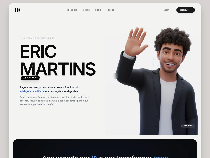 Preview for Personal Portfolio Landing Page Template