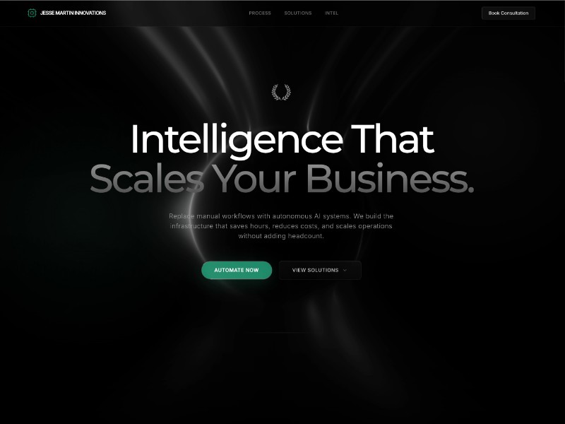 Preview for AI Automation Services Landing Page Template