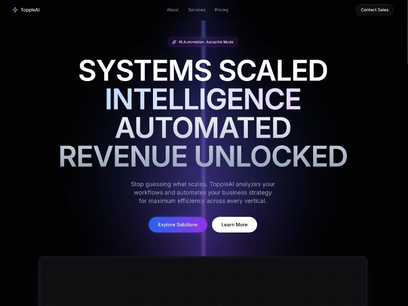 Preview for AI Automation Agency Landing Page Template