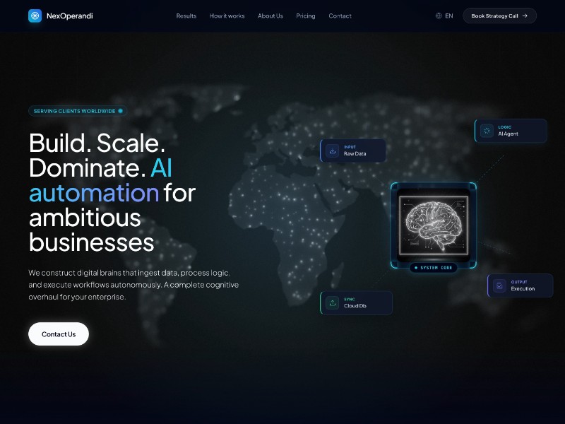 Preview for AI Automation Agency Landing Page Template