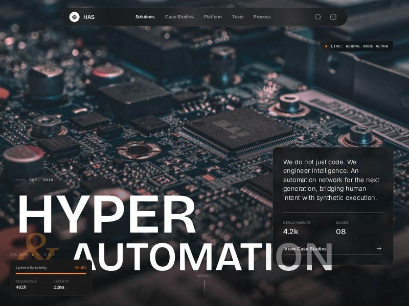 Preview for Intelligent Automation SaaS Landing Page Template