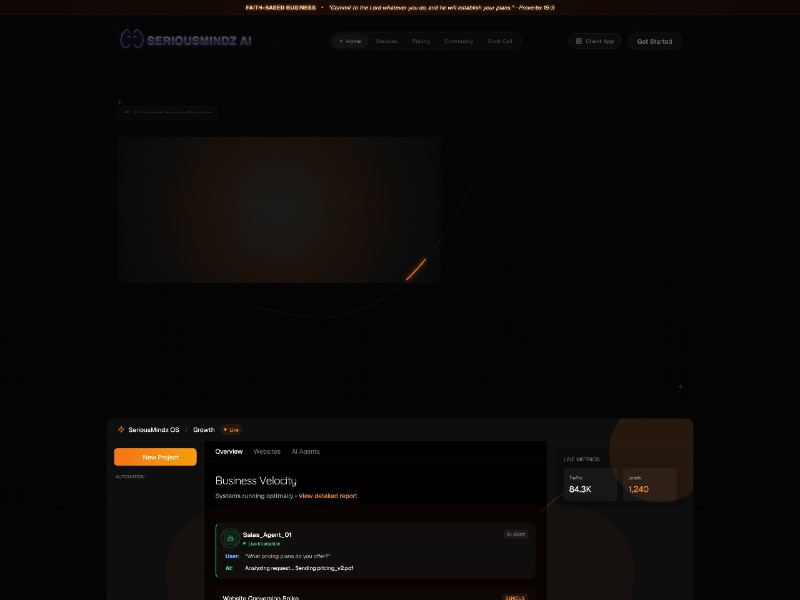 Preview for AI Automation Landing Page Template
