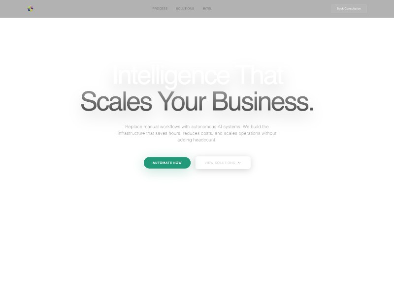 Preview for AI Automation Services Landing Page Template