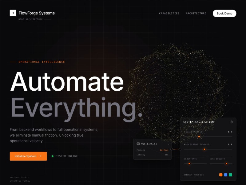 Preview for AI Automation SaaS Landing Page Template