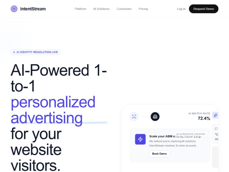 Preview for AI B2B Advertising Landing Page Template