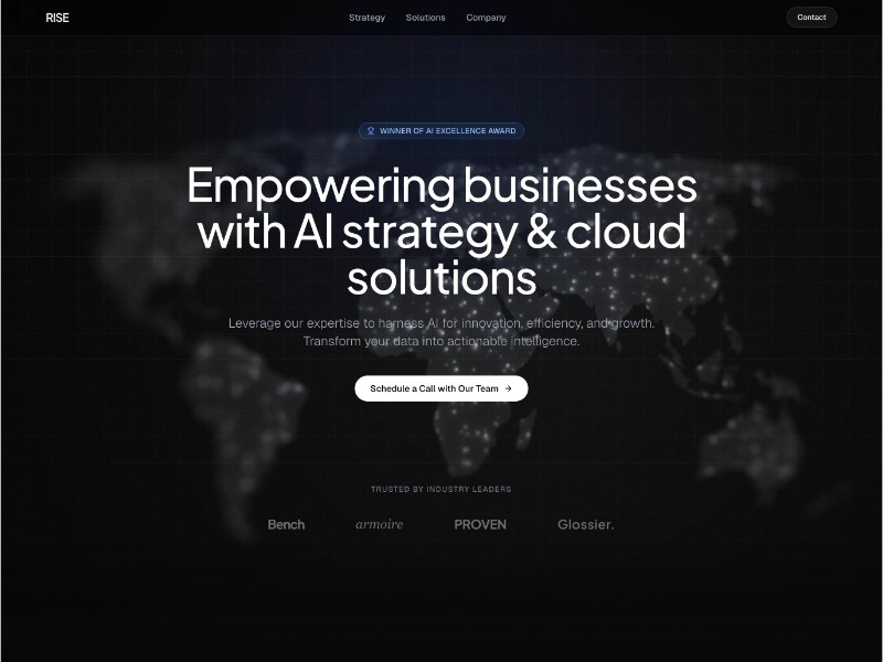 Preview for AI Consulting & Cloud Services Landing Page Template