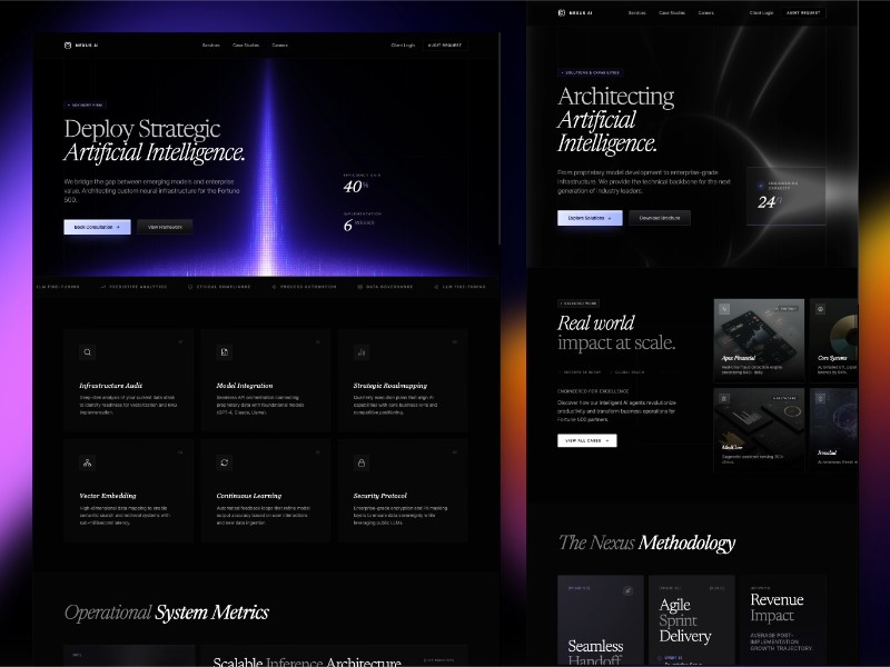 Nexus AI Consulting Landing Page Template