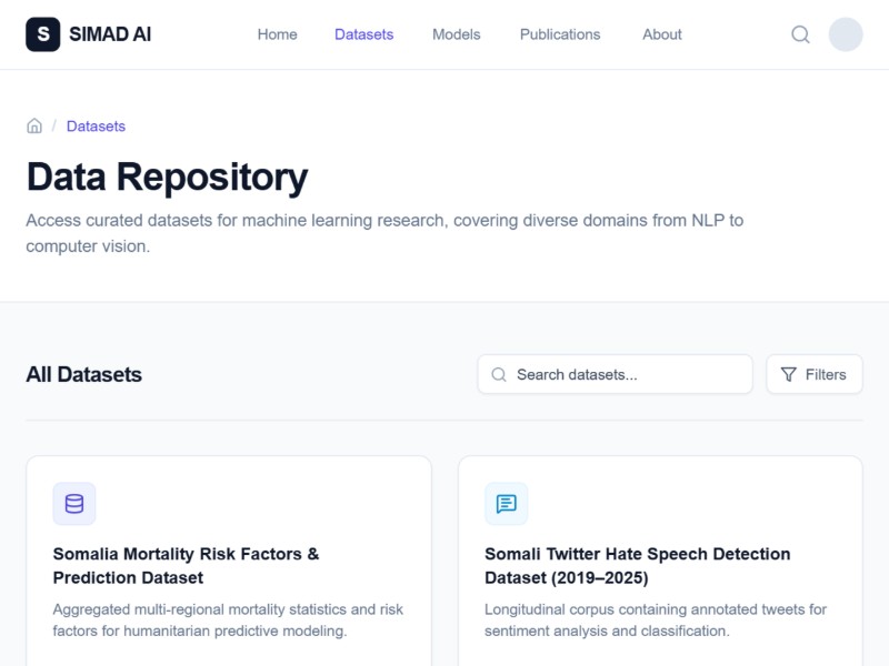 AI Research Data Repository Template